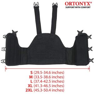 ORTONYX Sternum and Thorax Support Chest Brace Post Open Heart Surgery Rehabilitation, Broken, Cracked, Fractured, Dislocated Ribs Compression Aid / ACHB5255-XL