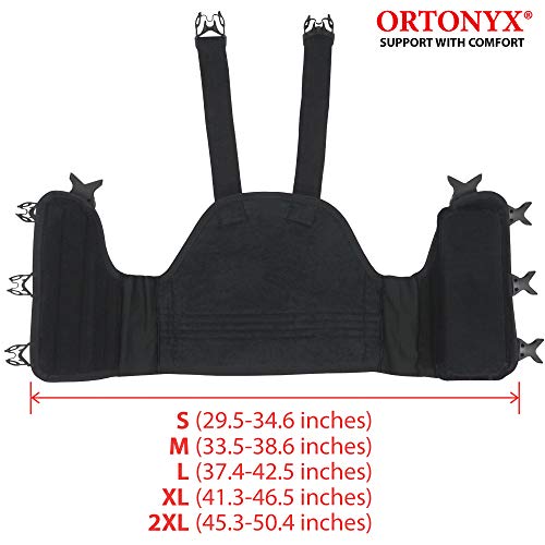 ORTONYX Sternum and Thorax Support Chest Brace Post Open Heart Surgery Rehabilitation, Broken, Cracked, Fractured, Dislocated Ribs Compression Aid / ACHB5255-XL