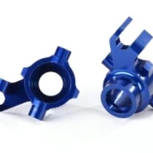 Traxxas 8937X Steering Blocks, 6061-T6 Aluminum (Blue-Anodized), Left & Right