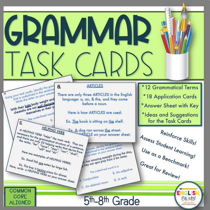 Grammar Task Cards