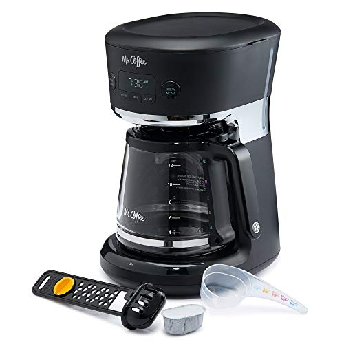 Mr. Coffee Easy Measure 12-Cup Programmable Coffee Maker, Black