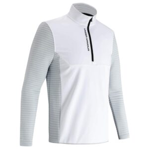 under armour storm evolution daytona 1/2 zip, white (100)/black, x-large