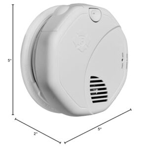 First Alert Battery Powered Wireless Interconnected Photoelectric Smoke and Carbon Monoxide Combo Alarm with Voice and Location, SCO500B- (Pack of 3)