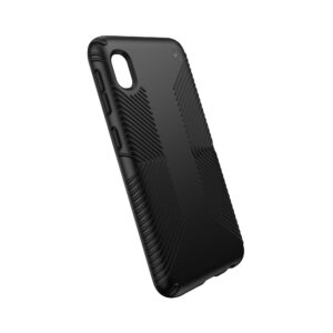 speck presidio grip samsung galaxy a10e case, black/black (129866-1050)