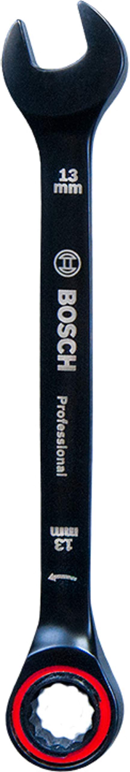 Bosch Professional 1600A01TG4 8mm Chrome Vanadium Steel Ratchet Combination Spanner - Blue