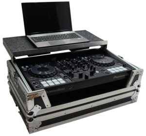 harmony audio hcddj800wlt1u flight glide laptop stand dj 1u rack case compatible with pioneer ddj-800