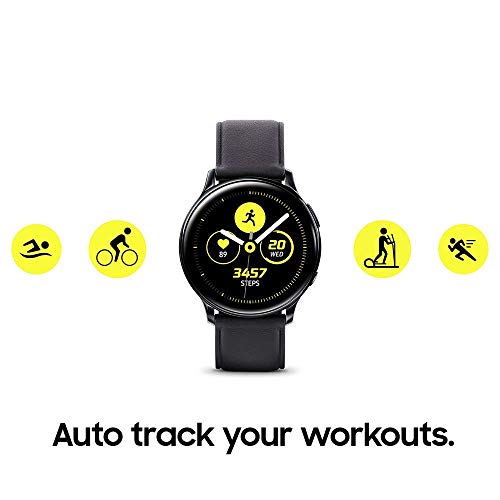 Samsung Galaxy Watch Active2 Bluetooth Smartwatch, Aluminum, 44mm, Black (SM-R820NZKCXAR) (Renewed)