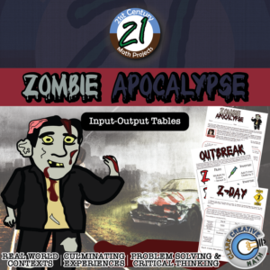 zombie apocalypse -- input-output tables - elementary 21st century math project