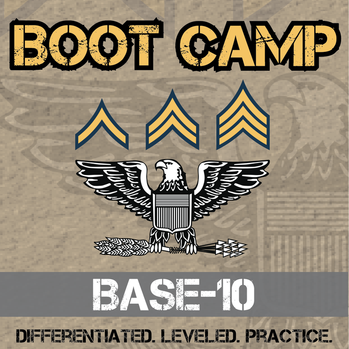 Base-10 Boot Camp -- Differentiated Addition Practice Assignments