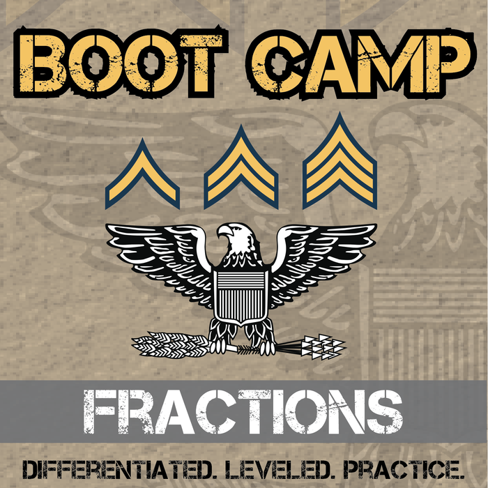 Fraction Boot Camp -- Differentiated Practice Assignments