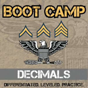 decimal boot camp -- differentiated practice assignments