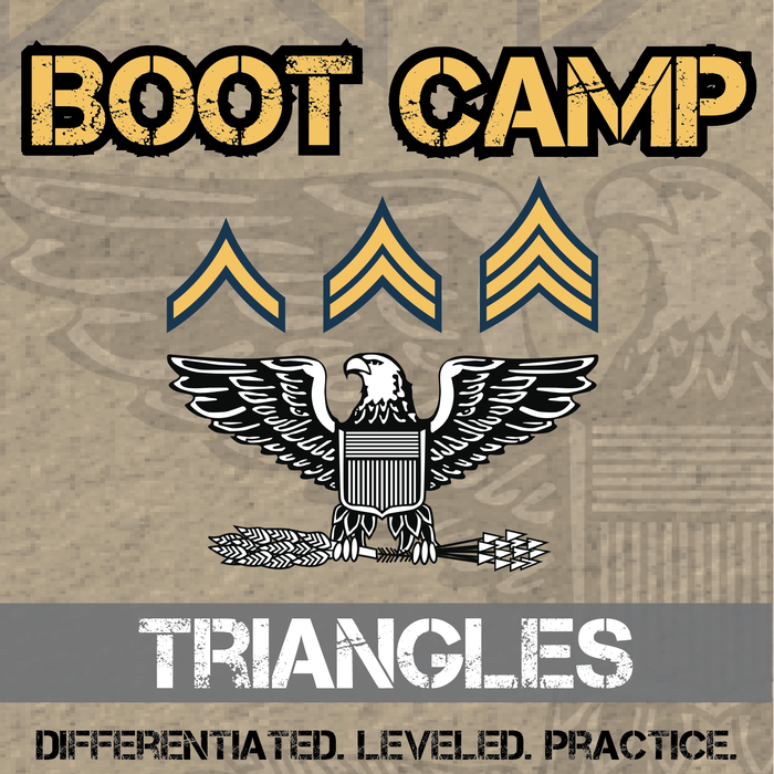 Triangles Boot Camp -- Differentiated Practice Assignments