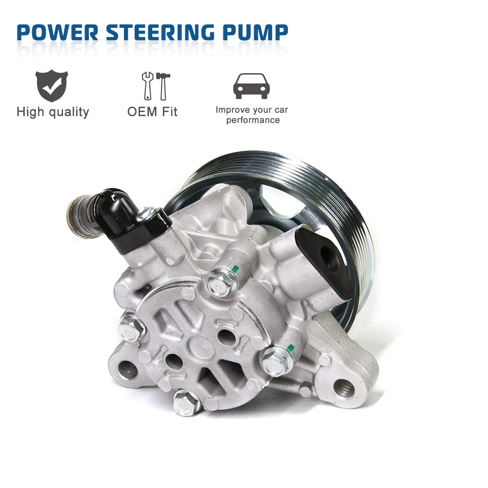 Power Steering Pump Replacement For Compatible with 2008 2009 2010 2011 2012 Honda Accord 2.4L Power Assist Pump Replace # 21-5495