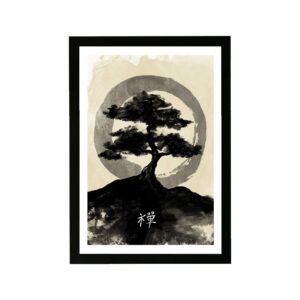 world and countries framed wall art prints 'ink zen' asian cultures