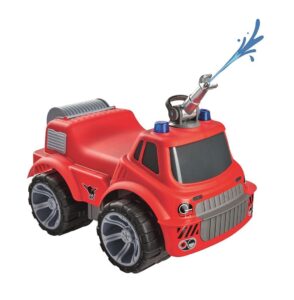 varun big spielwarenfabrik 800055815 big power-worker maxi fire truck toy car with water sprayer tyres soft material red for children from 2 years