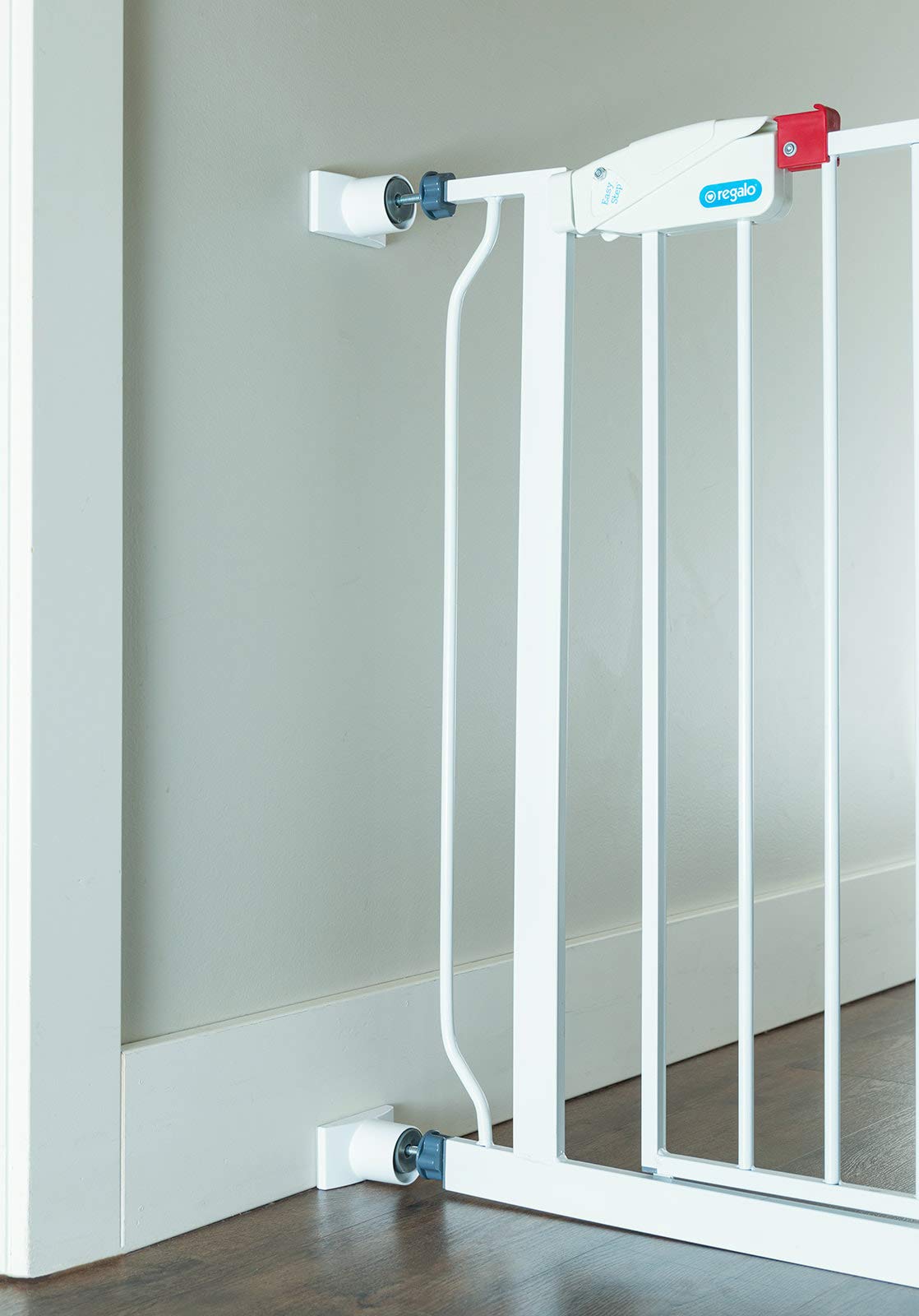 Wall Nanny Extender - 2.5 Inch Baby Gate Extension Kit (Made in USA) Extends Pressure Mounted Gates + Protects Walls + Stabilizes Gate - for Child, Pet & Dog Gates, Works on Stairs, Protector (4 Pack)