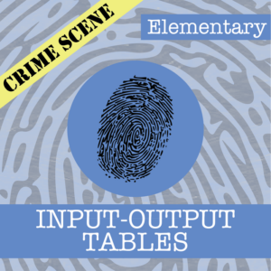 crime scene: elementary -- input-output tables