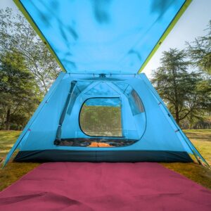 KAZOO Family Camping Tent Large Waterproof Pop Up Tents 6 Person Room Cabin Tent Instant Setup with Sun Shade Automatic Aluminum Pole