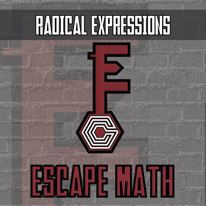 Escape Math - Radical Expressions (Rock and Roll Theme) - Escape Room Activity