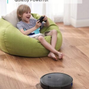 eufy BoostIQ RoboVac 11S MAX, Robot Vacuum Cleaner, Super Thin, Powerful Suction, Quiet, Self-Charging Robotic Vacuum Cleaner, Cleans Hard Floors to Medium-Pile Carpets, Black(Renewed)