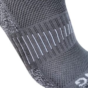 BERING Men's Athletic Cushioned Low Cut Ankle Running Socks, Dark Gray, Size 9-12, 6 Pack
