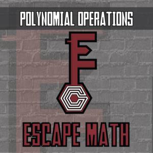 escape math - polynomial operations (brazil theme) - escape room style activity