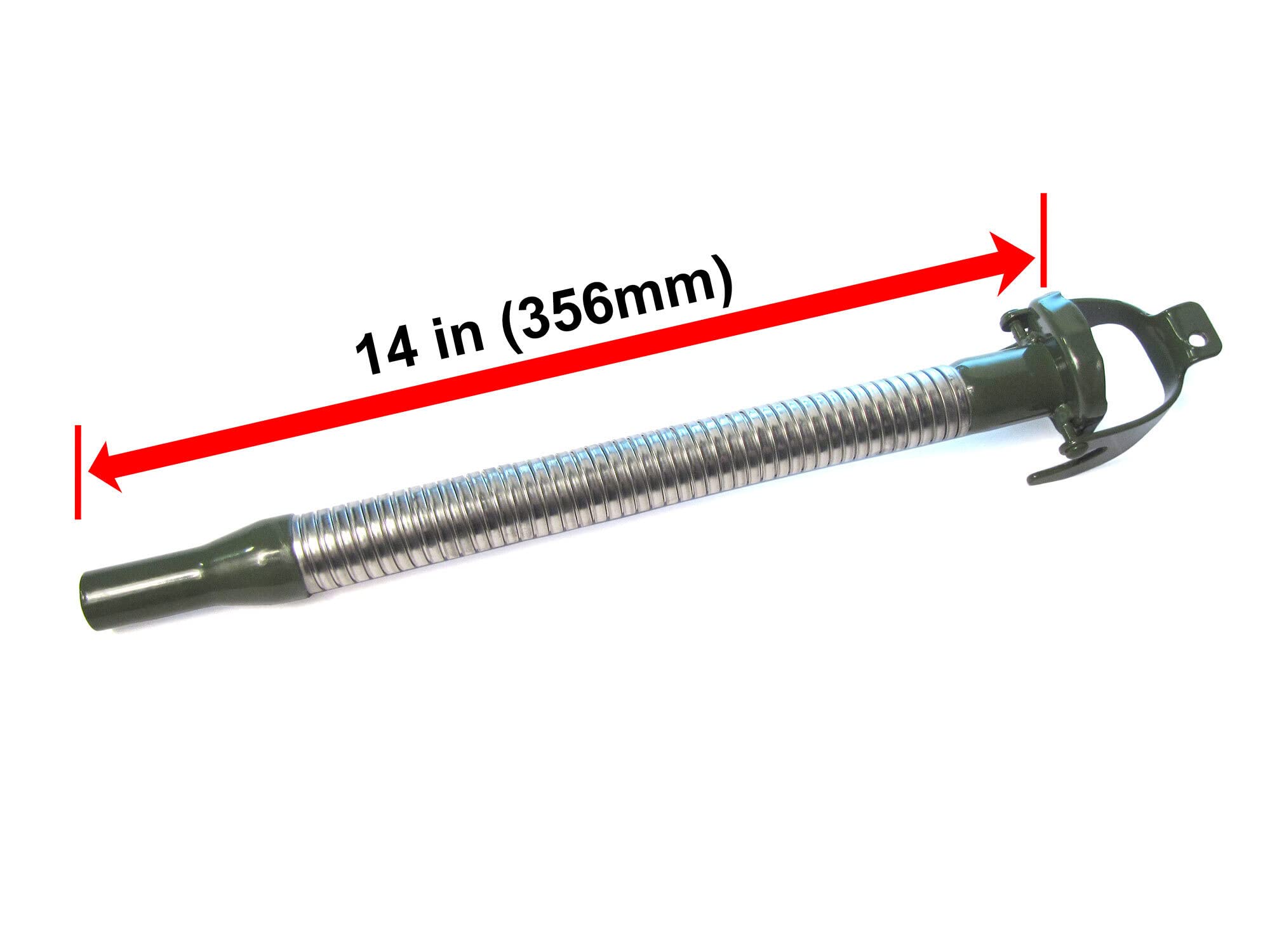 NATO Long-Nose Flexible Jerry Can Spout/Nozzle, Fits Wavian or VALPRO NATO Euro Military Spec Cans (Olive Drab)