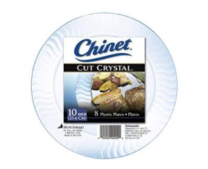 chinet cut crystal dinner plates, 10 inch, 8 ct (pack of 6)