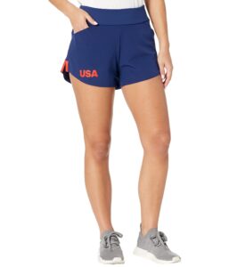 adidas golf usa pull-on short, dark blue, large