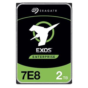 seagate exos 7e8 2tb internal hard drive enterprise hdd – cmr 3.5 inch 512e sata 6gb/s 7200 rpm 256mb cache for enterprise, data center – frustration free packaging (st2000nm000a)