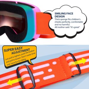 LOEO Kids Ski Goggle, Snow Ski Goggles for Kids Youth Teens Boys and Girls from 5-14