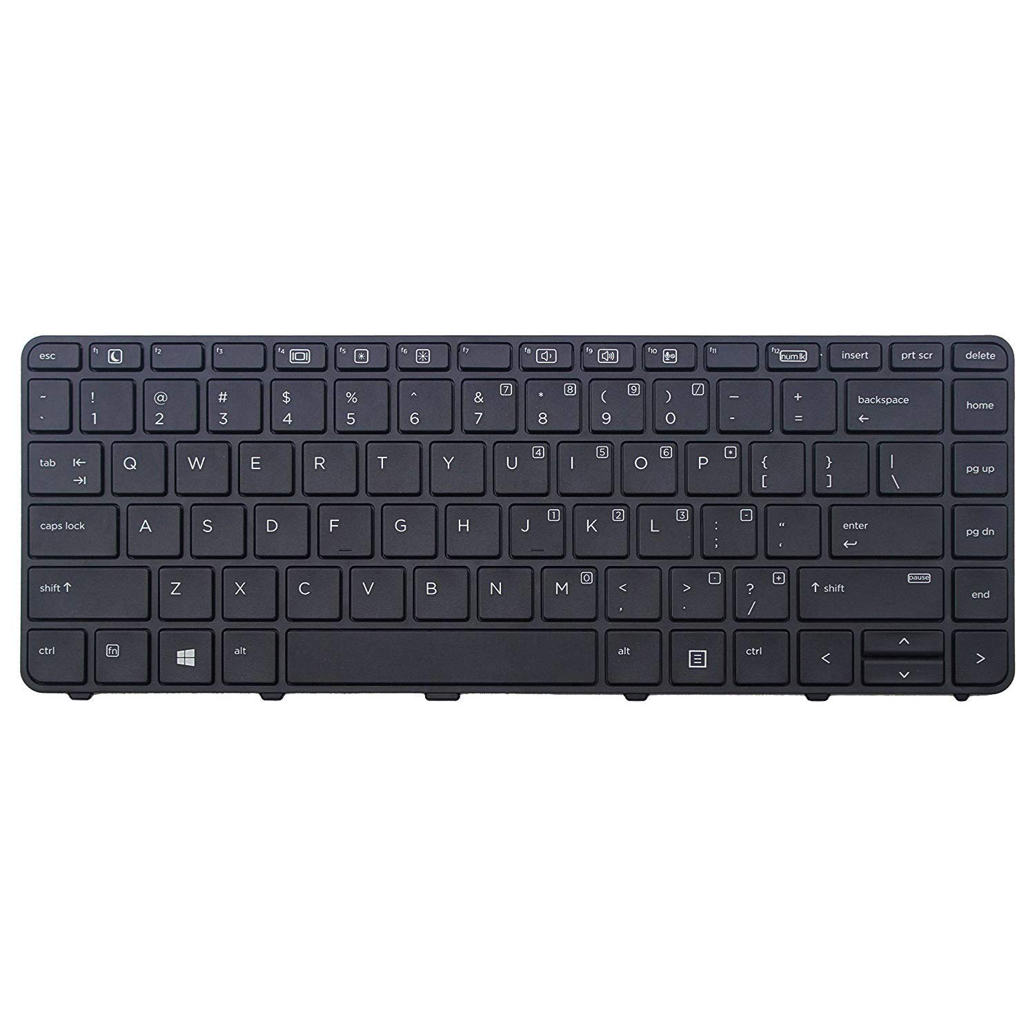 AUTENS Replacement US Keyboard for HP Probook 430 G3/430 G4/440 G3/440 G4/445 G3/640 G2/645 G2 Laptop (No Backlight)