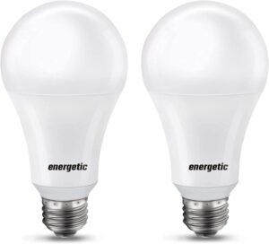150 watt led light bulb, super bright a21 daylight 5000k, non-dimmable, 2300lm, high lumen light bulbs, ul listed, 2-pack