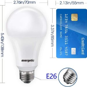 150 Watt LED Light Bulb, Super Bright A21 Daylight 5000K, Non-Dimmable, 2300lm, High Lumen Light Bulbs, UL Listed, 2-Pack