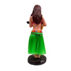 Franchise Figurine Hawaiian Hula Girl Dashboard Doll with Ukulele Bobbleheads for Car Dashboard Collection Figurines Gifts for Home Decoration Doll Dashboard Hula Girl 6" Valentines Gift