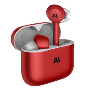 ausounds au-stream true wireless bluetooth earbuds, red