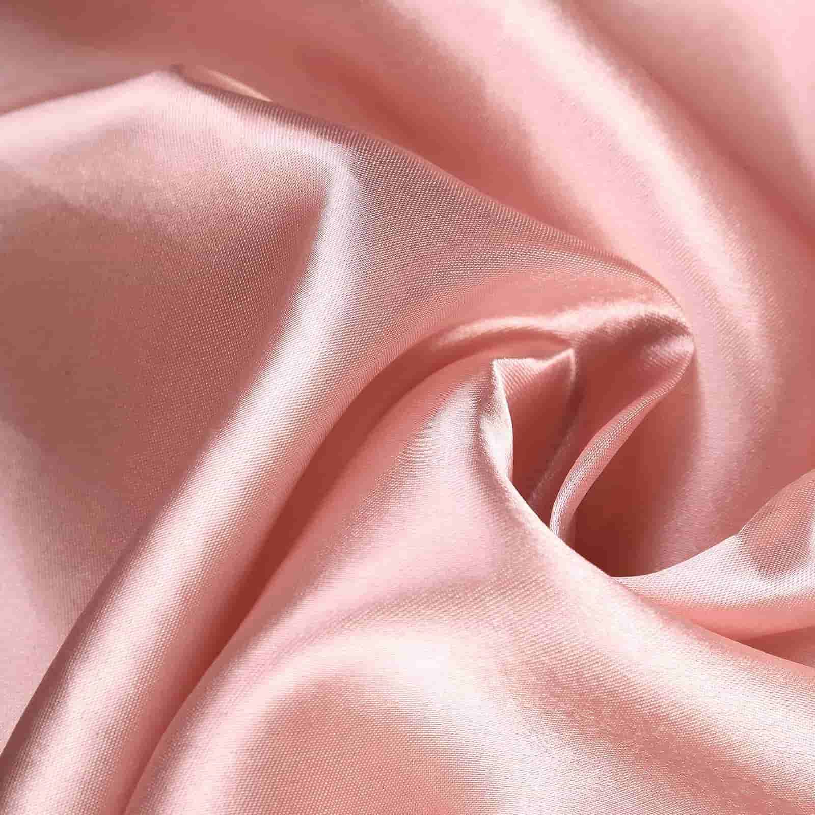 Tableclothsfactory 108" Dusty Rose Wholesale Linens Satin Round Tablecloth for Kitchen Dining Catering Wedding Birthday Party Events