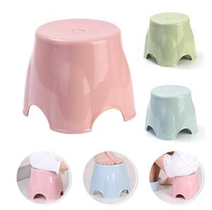 mini stool step stools plastic chair for bedroom, bathroom, kitchen, living room, office, home, one unit, random color