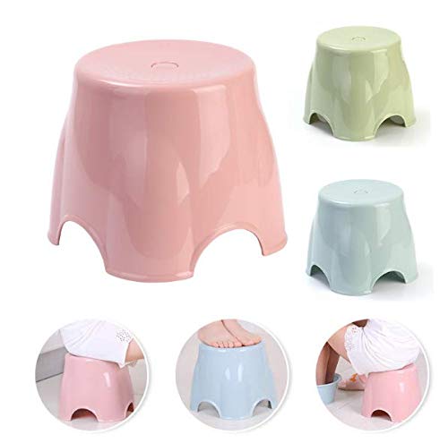 Mini Stool Step Stools Plastic Chair for Bedroom, Bathroom, Kitchen, Living Room, Office, Home, One Unit, Random Color