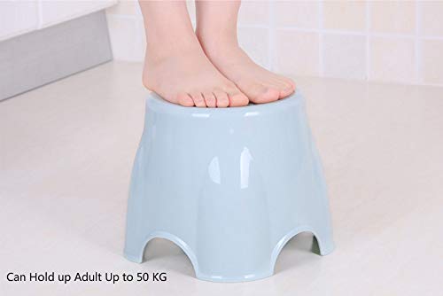 Mini Stool Step Stools Plastic Chair for Bedroom, Bathroom, Kitchen, Living Room, Office, Home, One Unit, Random Color