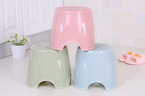 Mini Stool Step Stools Plastic Chair for Bedroom, Bathroom, Kitchen, Living Room, Office, Home, One Unit, Random Color