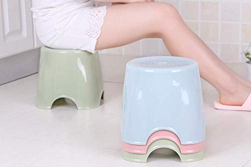 Mini Stool Step Stools Plastic Chair for Bedroom, Bathroom, Kitchen, Living Room, Office, Home, One Unit, Random Color