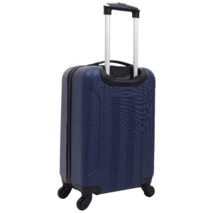 Travelers Club Cosmo Hardside Spinner Luggage, Navy Blue, Carry-On 20-Inch