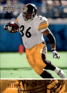 2003 upper deck #33 jerome bettis nfl football trading card