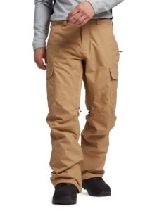 burton mens cargo pant regular fit, kelp new, medium