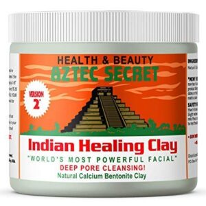 Aztec Secret– Indian Healing Clay 1 lb – Deep Pore Cleansing Facial & Body Mask – The Original 100% Natural Calcium Bentonite Clay – New Version 2