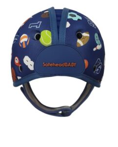 safeheadbaby award-winning infant safety helmet baby helmet for crawling walking ultra-lightweight baby head protector expandable and breathable toddler head protection helmets - sporty blue