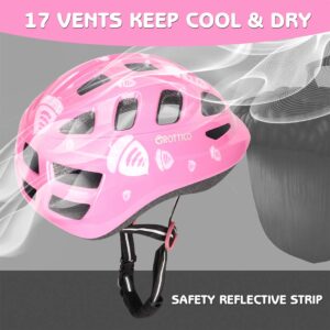 Toddler-Kids Ultralight Helmet with Knee-Elbow-Wrist-Pads - Acorn Pattern Adjustable for Boys Girls Bike Skate Scooter