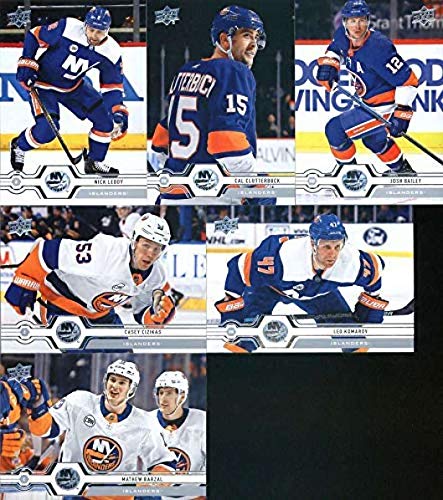 New York Islanders 2019-20 Upper Deck Series 1 Veteran NHL Team Set Hockey Team Set of 6 Cards: Mathew Barzal(#91), Josh Bailey(#92), Casey Cizikas(#93), Cal Clutterbuck(#94), Leo Komarov(#95), Nick Leddy(#96)