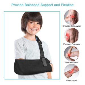 Yosoo Health Gear Arm Sling for Kid, Arm Support Sling Shoulder Sling Lightweight, Kids Shoulder Immobilizer for Shoulder Injury Broken Arm Wrist Elbow, Left or Right Arm